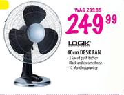 Logik Desk Fan-40cm