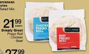Simply Great Prego Roll Chicken/Beef Each