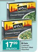 Mccain Creamed Spinach Meal Assorted-320g Each