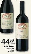 Odd Bins Bin 521 Merlot-750ml
