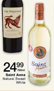 Saint Anna Natural Sweet White-750ml