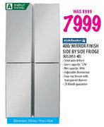 Kelvinator Mirror Finish Side By Side Fridge-400Ltr(KI520SS-4D)
