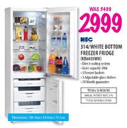 KIC White Bottom Freezer Fridge-314Ltr(KB6035WH)