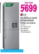 LG Metallic Silver Bottom Freezer Fridge-296Ltr(GR-F429BLCK)