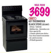 Defy 631 Thermofan Black Stove(DSS497)
