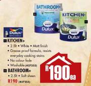 Dulux Kitchen+/Bathroom+ -2.5L Each 