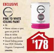 Modo Pink To White Ceiling Paint-5l