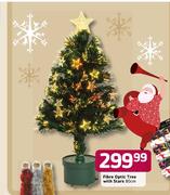 Fibre Optic Tree With Stars-80cm