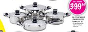La Cusine 8 Piece Stainless Steel Cookware Set