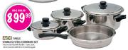 Aloe 7 Piece Stainless Steel Cookware Set