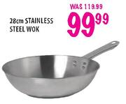 Stainless Steel Wok-28cm