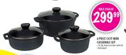 6 Piece Cast Iron Casserole Set