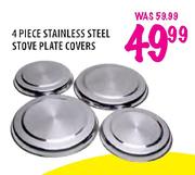 4 Piece Stainless Steel Stove Plate Covers