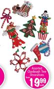 Assorted Claydough Tree Decorations Each