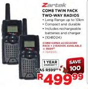 Zartak Com8 Twin  Pack Two-Way Radios
