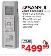 Sansui Voice Recorder-DR1003
