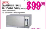 Defy Metallic Silver Microwave Oven(DM0351)-28Ltr