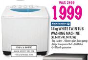 Kelvinator White Twin Tub Washing Machine-14kg