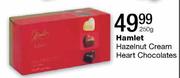 Hamlet Hazelnut Cream Heart Chocolates-250g