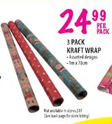 3 Pack Kraft Wrap-Per Pack