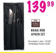 Braai And Apron Set