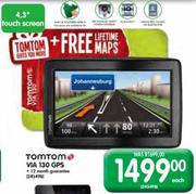 Tomtom Via 130 GPS Plus Lifetime Maps- 4.3" Each