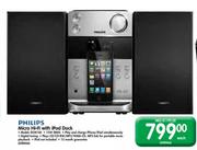 Philips Micro Hi-Fi With iPod (DCM186)-Each