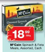 M'Cain Spinach & Feta Meals Assorted-320g Each