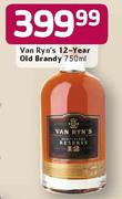 Van Ryn's 12 Year Old Brandy-750ml