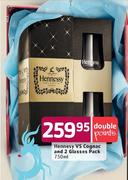 Hennesy VS Cognac & 2 Glasses Pack-750ml