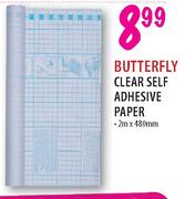 Butterfly Clear Self Adhesive Paper