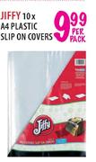 Jiffy 10x A4 Plastic Slip on Covers-Per Pack 