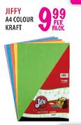 Jiffy A4 Colour Kiraft-Per Pack 