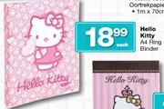 Hello Kitty A4 Ring Binder Each