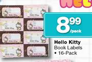 Hello Kitty Book Labels-16-Pack