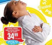 Student Prince Long-Sleeved Raised Collar Shirts