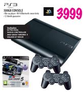 PS3 500GB Console 