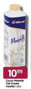 Clover Mmmilk Full Cream Vanilla-1Ltr