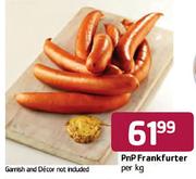 PnP Frankfurter-Per Kg