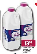 Clover The One 1% Low Fat Fresh Milk-2Ltr Each