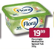 Flora Light Medium Fat Spread Tub-500gm