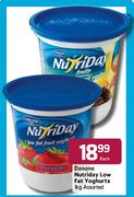 Danone Nutriday Low Fat Yoghurts-1kg Each