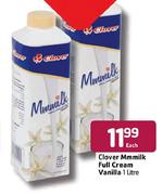 Clover Mmmilk Full Cream Vanilla-1L