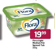 Flora Light Medium Fat Spread Tub-500g