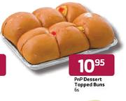 Pnp Dessert Topped Buns-6's Piece