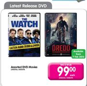 Assorted DVD Movies Each