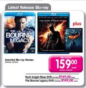 Assorted Blu-Ray Movies Each