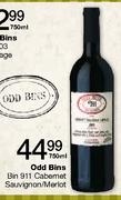 Odd Bins Bin 911 Cabernet Sauvignon/Merlot-750ml