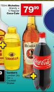 Richelleu Brandy-750ml + Regular Coca-Cola
