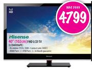 Hisense 40" (102cm) FHD LCD TV (LCD40V86PE)